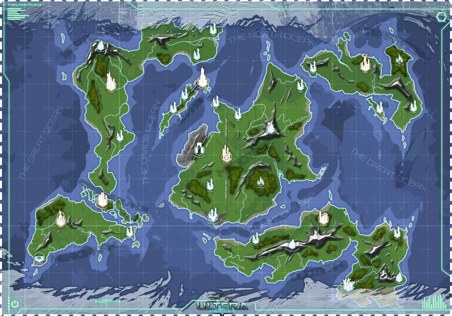 Ultera World Map